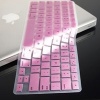 TopCase METALLIC PINK Keyboard Silicone Cover Skin for Macbook Pro 13, 15, 17 inches with TOPCASE Logo Mouse Pad