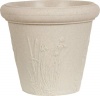 Dynamic Design RWF2404MW Wild Flower Premium 23-Inch Poly Planter, Mineral Brown