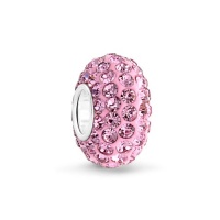 Bling Jewelry Sterling Silver Pink Swarovski Crystal Bead Pandora Compatible Bling Jewelry Sterling Silver Pink Swarovski Crystal Bead Pandora Compatible