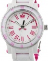 Juicy Couture Women's 1900750 HRH White and Pink Plastic Bracelet Watch