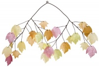 Asli Arts 14-Inch Autumn Leaves Capiz Chime Asli Arts 14-Inch Autumn Leaves Capiz Chime