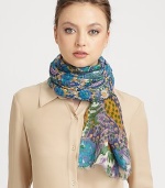 Watercolor hues meet classic paisley to create an irresistible wool stole.About 20 X 79WoolDry cleanImported