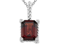 Genuine Garnet Pendant by Effy Collection® LIFETIME WARRANTY Genuine Garnet Pendant by Effy Collection® LIFETIME WARRANTY