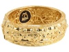 Delatori 18kt Yellow Gold Plated Pompeii Wide Bangle