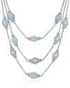 Kenneth Cole New York Urban Sea Glass Faceted Bead Illusion Necklace