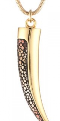 Vince Camuto Gold and Burnt Metallic Stingray Horn Necklace Vince Camuto Gold and Burnt Metallic Stingray Horn Necklace