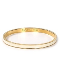Haute gets humorous. Transform every outfit in typical kate spade new york style with this playfully engraved gold and resin bangle. Haute gets humorous. Transform every outfit in typical kate spade new york style with this playfully engraved gold and resin bangle.