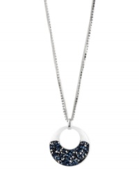 A rounded approach pays off for Kenneth Cole New York on this necklace. Crafted from silver-tone mixed metal, the necklace dazzles with a pendant adorned by blue and silver-tone faceted beads for a stunning effect. Approximate length: 28 inches + 3-inch extender. Approximate drop: 2-3/4 inches. A rounded approach pays off for Kenneth Cole New York on this necklace. Crafted from silver-tone mixed metal, the necklace dazzles with a pendant adorned by blue and silver-tone faceted beads for a stunning effect. Approximate length: 28 inches + 3-inch extender. Approximate drop: 2-3/4 inches.