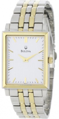 Bulova Men's 98A115 Classic Two-Tone Tank Watch Bulova Men's 98A115 Classic Two-Tone Tank Watch