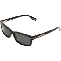 Hugo Boss 0319/S Men's Polarized Rectangular Full Rim Outdoor Sunglasses - Black/Gray / Size 56/18-135 Hugo Boss 0319/S Men's Polarized Rectangular Full Rim Outdoor Sunglasses - Black/Gray / Size 56/18-135