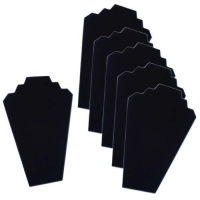 6 Black Velvet Necklace Easel Jewelry Displays 12.5 6 Black Velvet Necklace Easel Jewelry Displays 12.5