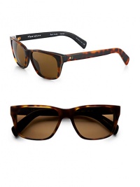 This masculine frame, handcrafted of substantial acetate, is a true classic. Available in matte tortoise frames with brown polar lenses.Acetate100% UV ProtectionImported This masculine frame, handcrafted of substantial acetate, is a true classic. Available in matte tortoise frames with brown polar lenses.Acetate100% UV ProtectionImported