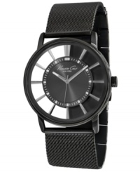 Fashion out in the open: a masculine watch with a transparent dial, by Kenneth Cole New York. Fashion out in the open: a masculine watch with a transparent dial, by Kenneth Cole New York.