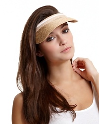 On or off the courts, this fashion-forward visor from Helen Kaminski is a chic accent. On or off the courts, this fashion-forward visor from Helen Kaminski is a chic accent.