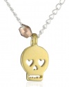 Dogeared Jewels & Gifts Charmed Charmed Silver Little Skull Necklace