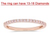 1/4 (0.21-0.27) Cts Natural Pink Diamond Ring in 10K Pink Gold