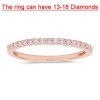 1/4 (0.21-0.27) Cts Natural Pink Diamond Ring in 10K Pink Gold