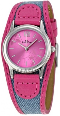 Zou Zou Pink Dial with Flower Motif Pink Faux Leather Ladies Watch ZRT6006 Zou Zou Pink Dial with Flower Motif Pink Faux Leather Ladies Watch ZRT6006