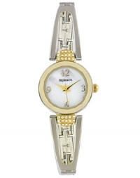 Dress up in chic style with this unique bangle watch by Style&co. Dress up in chic style with this unique bangle watch by Style&co.