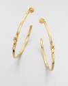 A classic hoop design with a chic buckle detail. Ion-plated steelLength, about 2.25Post backImported 