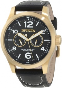Invicta Men's 10491 Specialty Military Black Dial Black Leather Watch Invicta Men's 10491 Specialty Military Black Dial Black Leather Watch