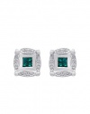 Effy Jewlery DiVersa Blue and White Diamond Earrings, .50 TCW