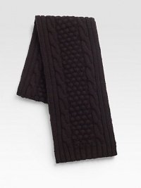 Chunky cable-knit scarf set in a luxurious wool and cashmere blend.8W x 68L70% wool/30% cashmereDry cleanMade in Italy Chunky cable-knit scarf set in a luxurious wool and cashmere blend.8W x 68L70% wool/30% cashmereDry cleanMade in Italy