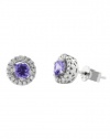 Effy Jewlery 14K White Gold Tanzanite & Diamond Earrings, .72 TCW