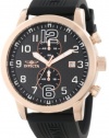 Invicta Men's 11242 Specialty Rose Gold Chronograph Black Carbon Fiber Dial Black Polyurethane Watch