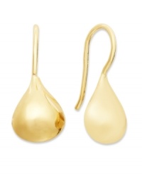 An instant classic for your jewelry collection. Giani Bernini's timeless style features a small teardrop shape in 24k gold over sterling silver. Approximate drop: 1/2 inch.