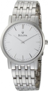 Bulova Men's 96A115 Silver White Dial Bracelet Watch Bulova Men's 96A115 Silver White Dial Bracelet Watch