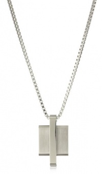 Breil Jewelry Manta Men's Satin Silver Tone Pendant Necklace Stainless Steel Necklace Breil Jewelry Manta Men's Satin Silver Tone Pendant Necklace Stainless Steel Necklace