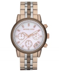 Try and resist the triple tones on this Ritz collection watch from Michael Kors. Try and resist the triple tones on this Ritz collection watch from Michael Kors.