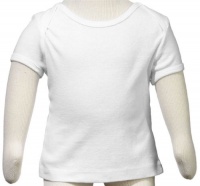 Bella Infant 100% Cotton 5.8 oz T-Shirt w/lapped shoulders 101, 3-6 Months, White Bella Infant 100% Cotton 5.8 oz T-Shirt w/lapped shoulders 101, 3-6 Months, White
