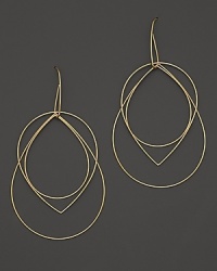 14K gold graduated teardrops move like ripples in a pond. 14K gold graduated teardrops move like ripples in a pond.