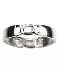 Get linked in. This AK Anne Klein stretch bracelet is a sleek creation, crafted in imitation rhodium-plated mixed metal with link detail. The stretch design lets it slip on and off the wrist with ease. Approximate diameter: 2-1/4 inches. Get linked in. This AK Anne Klein stretch bracelet is a sleek creation, crafted in imitation rhodium-plated mixed metal with link detail. The stretch design lets it slip on and off the wrist with ease. Approximate diameter: 2-1/4 inches.