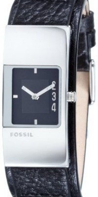 Fossil Women's JR9674 Black Leather Strap Black Analog Dial Watch Fossil Women's JR9674 Black Leather Strap Black Analog Dial Watch