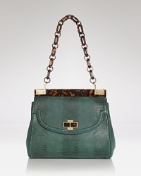 Tory Burch Shoulder Bag - Lizard Resin Frame Tory Burch Shoulder Bag - Lizard Resin Frame