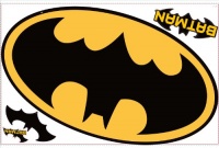 RoomMates RMK1461SLM Batman Logo Peel & Stick Giant Wall Decal