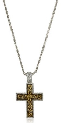 The Vatican Library Collection Gold-Tone Silver-Tone Cross Necklace The Vatican Library Collection Gold-Tone Silver-Tone Cross Necklace