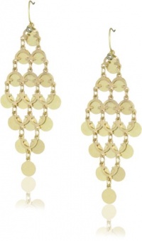 Kenneth Cole New York Urban Mesh Gold Disc Chandelier Earrings Kenneth Cole New York Urban Mesh Gold Disc Chandelier Earrings