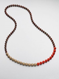 A colorful design with a beautiful blend of faceted and smooth beads. Glass and acrylic beadsLength, about 36Slip-on styleImported A colorful design with a beautiful blend of faceted and smooth beads. Glass and acrylic beadsLength, about 36Slip-on styleImported