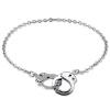 Silvertone Handcuffs Anklet Ankle Bracelet Chain, Valentine's Day Gift