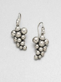 From the Moonlight Grapes Collection. Bubbly clusters of graceful grapes in oxidized sterling silver create luscious looking drop earrings.Sterling silverLength, about 1½Ear wireImported