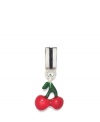 A pair of juicy enameled cherries dangle from the sterling silver bead. Donatella is a playful collection of charm bracelets and necklaces that can be personalized to suit your style! Available exclusively at Macy's.