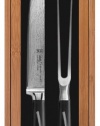 Ginsu Hanaita Series Damascus 33 Layer VG-1 Core Stainless Steel 2 Piece Carving Set with Cryogenic Edge Retention 5905