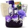 Art of Appreciation Gift Baskets Tranquil Delights Lavender Spa Bath and Body Tote