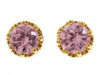 Juicy Couture Pink Crystal Princess Stud Earrings