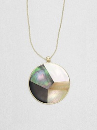 From the Polished Rock Candy® Collection. An iridescent blend of mother-of-pearl, black onyx, brown and black shell set in radiant 18k gold on a delicate link chain. 18k goldMother-of-pearl and black onyxBlack and brown shellLength, about 24Pendant size, about 2Lobster clasp closureImported From the Polished Rock Candy® Collection. An iridescent blend of mother-of-pearl, black onyx, brown and black shell set in radiant 18k gold on a delicate link chain. 18k goldMother-of-pearl and black onyxBlack and brown shellLength, about 24Pendant size, about 2Lobster clasp closureImported