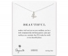 Dogeared Beautiful Butterfly Reminder 18 Necklace - Sterling Silver